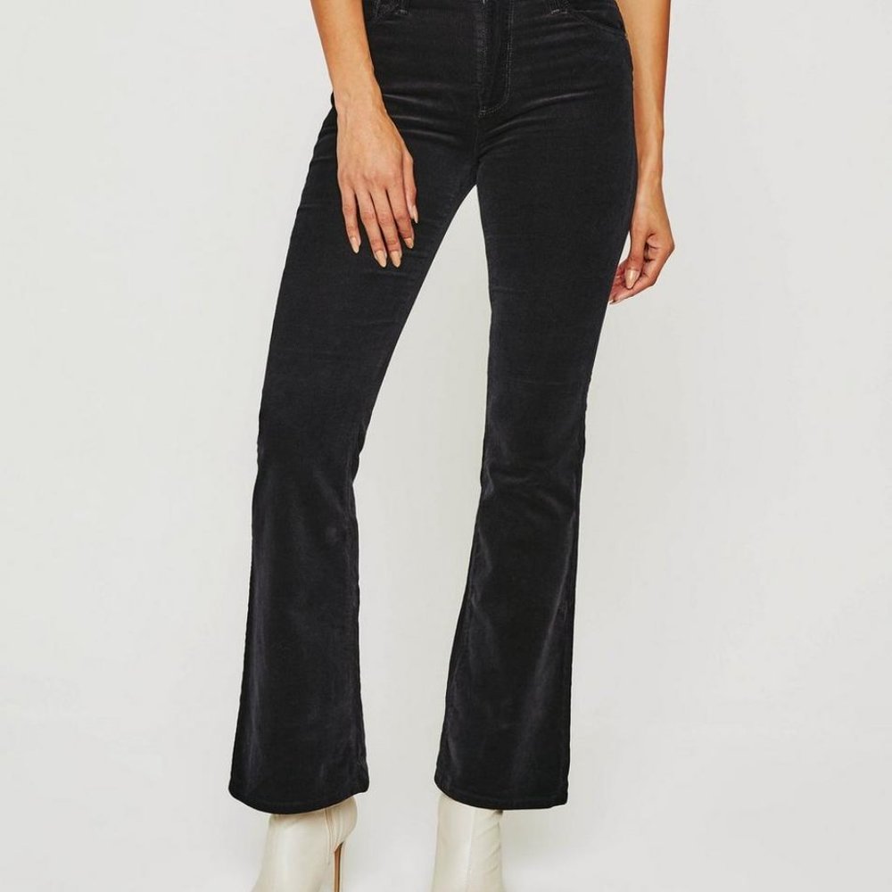 AG Angel velvet corduroy mid-rise bootcut jeans